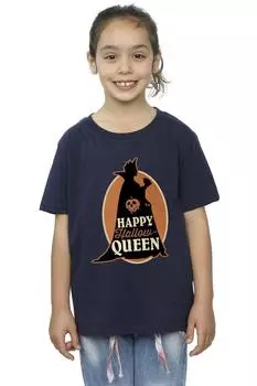 Хлопковая футболка Villains Hallow Queen Disney, темно-синий