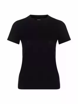 Хлопковая футболка Vince, черный