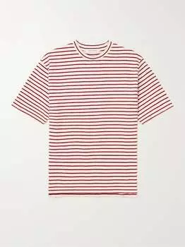 Хлопковая футболка в полоску GENERAL ADMISSION, кремовый