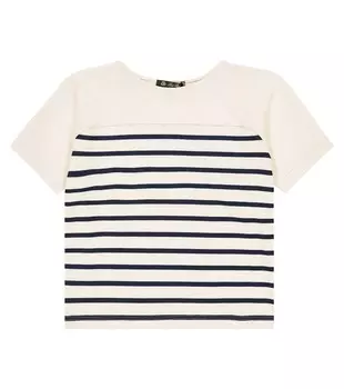 Хлопковая футболка в полоску Loro Piana, разноцветный