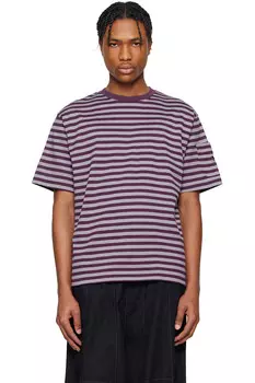 Хлопковая футболка в полоску Needles, мультиколор