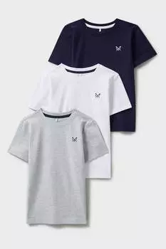 Хлопковая футболка в повседневном стиле Crew Clothing Company, синий