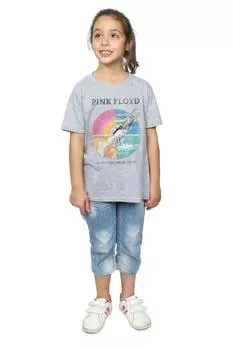 Хлопковая футболка в стиле бойфренда Wish You Were Here Pink Floyd, серый