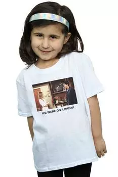 Хлопковая футболка We We We We Were On A Break с фотографией Friends, белый