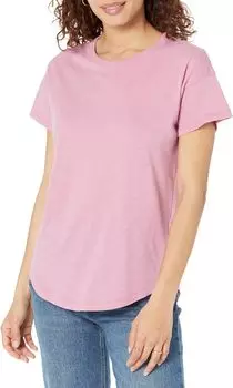 Хлопковая футболка Whisper с круглым вырезом в рубчик Madewell, цвет Shaded Pink