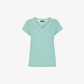 Хлопковая футболка Willa в полоску Whistles, мультиколор