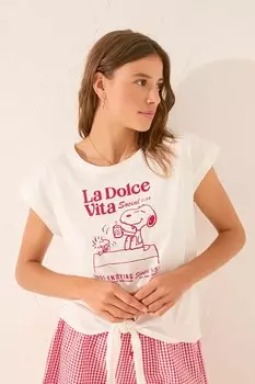 Хлопковая футболка Women'Secret, белый