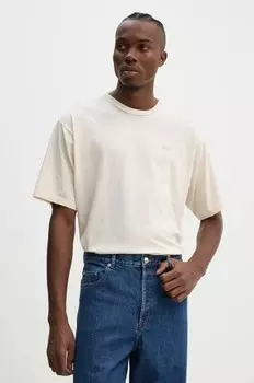 Хлопковая футболка Won Hundred, бежевый