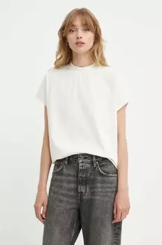 Хлопковая футболка Won Hundred, бежевый