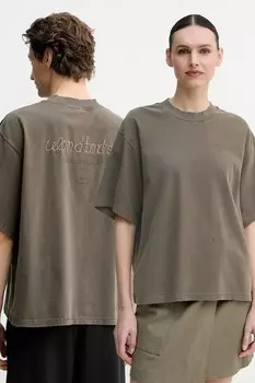 Хлопковая футболка Won Hundred, коричневый