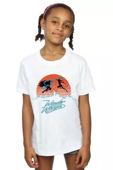 Хлопковая футболка Wonder Woman 84 Sunset Battle DC Comics, белый