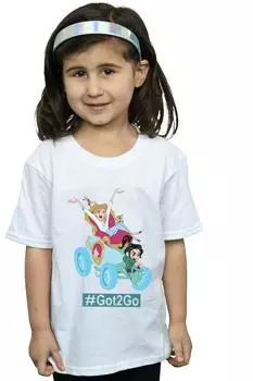 Хлопковая футболка Wreck It Ralph «Золушка и Ванилопа» Disney, белый