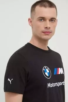 Хлопковая футболка x BMW Puma, черный