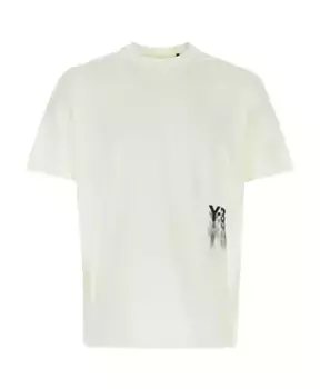 Хлопковая футболка Y-3, белый