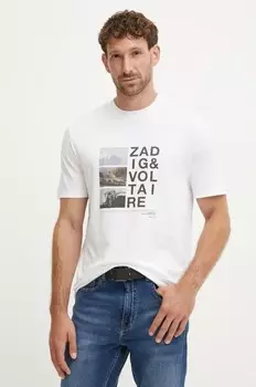 Хлопковая футболка Zadig&Voltaire, белый