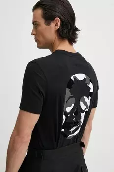 Хлопковая футболка ZADIG&VOLTAIRE, черный