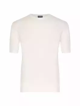 Хлопковая футболка Zegna, белый