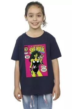 Хлопковая футболка «Женщина-Халк: адвокат второй шанс» Marvel, темно-синий
