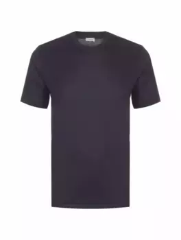 Хлопковая футболка Zimmerli, тёмно-синий