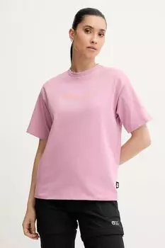 Хлопковая футболка Zolara Picture, розовый