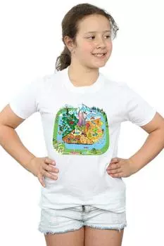 Хлопковая футболка Zootropolis City Disney, белый