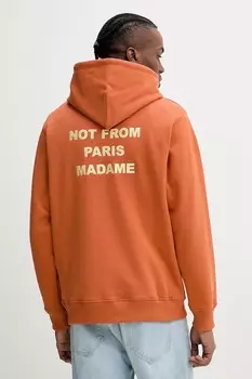 Хлопковая худи Le Hoodie Slogan Drle De Monsieur, оранжевый