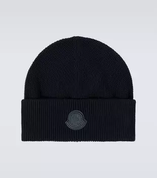 Хлопковая и кашемировая шапка Moncler, Night Sky