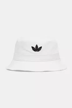 Хлопковая кепка Adicolor Adidas Originals, белый