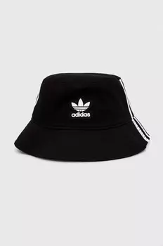 Хлопковая кепка adidas Originals, черный