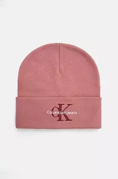 Хлопковая кепка Calvin Klein Jeans, розовый