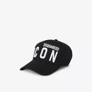 Хлопковая кепка Icon Dsquared2, цвет nero bianco