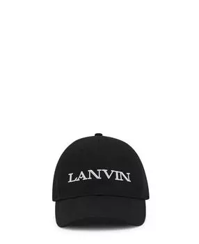 Хлопковая кепка Lanvin, черный