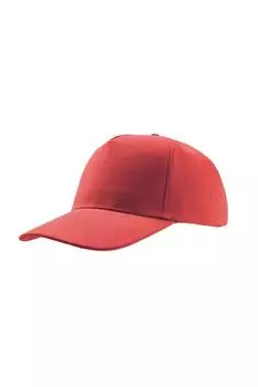 Хлопковая кепка Liberty Five Heavy Brush с 5 панелями (2 шт. в упаковке) Atlantis, красный
