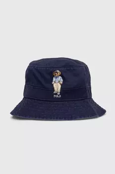 Хлопковая кепка Polo Ralph Lauren, темно-синий
