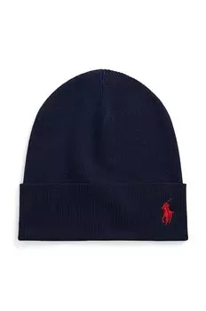 Хлопковая кепка Polo Ralph Lauren, темно-синий