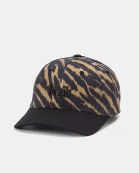 Хлопковая кепка с двухцветным животным принтом черного и коричневого цветов Levi's, мультиколор