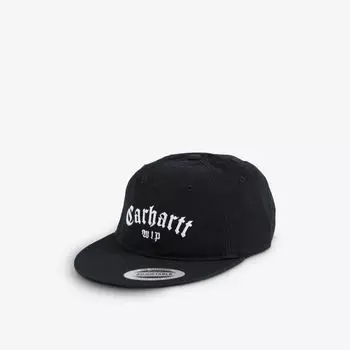 Хлопковая кепка с фирменным принтом Onyx Script Carhartt Wip, черный