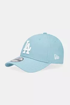Хлопковая кепка с козырьком 0 New Era, бирюзовый