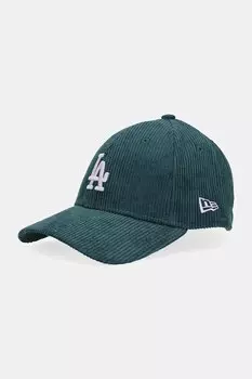 Хлопковая кепка с козырьком 0 New Era, зеленый