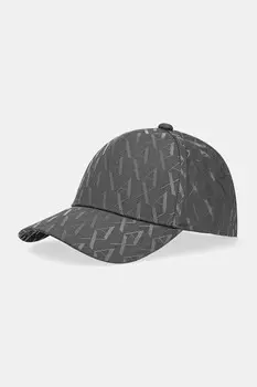 Хлопковая кепка с козырьком Armani Exchange, зеленый
