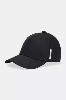 Хлопковая кепка с козырьком Armani Exchange, черный