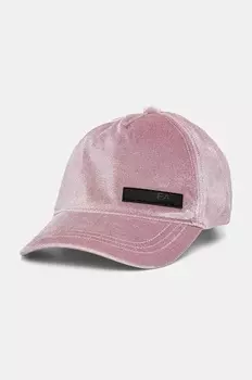 Хлопковая кепка с козырьком Ea7 Emporio Armani, розовый