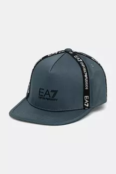 Хлопковая кепка с козырьком Ea7 Emporio Armani, зеленый