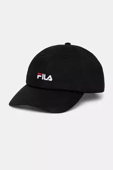 Хлопковая кепка с козырьком Faridokt Fila, черный