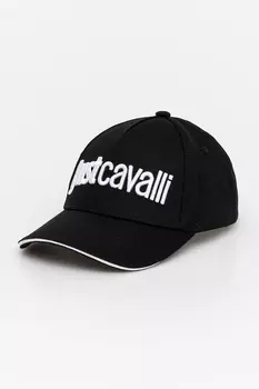 Хлопковая кепка с козырьком Just Cavalli, черный