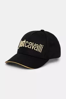 Хлопковая кепка с козырьком Just Cavalli, черный