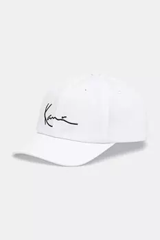 Хлопковая кепка с козырьком Karl Kani, белый