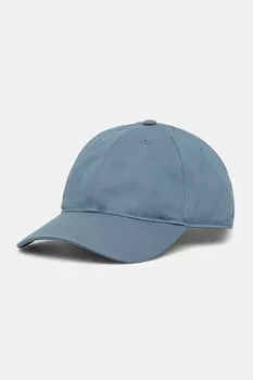 Хлопковая кепка с козырьком Lacoste, синий