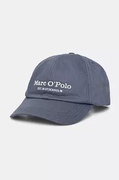 Хлопковая кепка с козырьком Marc O'Polo, синий