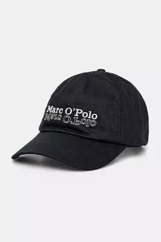 Хлопковая кепка с козырьком Marc O'Polo, темно-синий